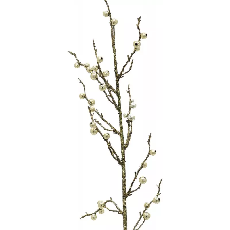 EUROPALMS glitter-kultamarjainen oksa, 85 cm, 3 kpl:n pakkaus (83500441)