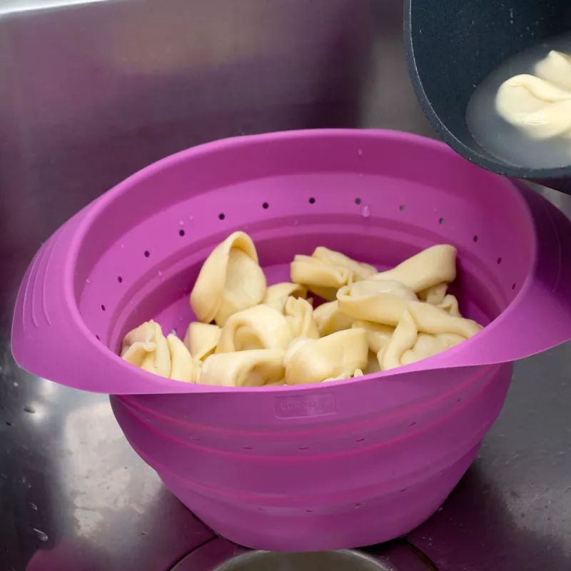 LURCH taitettava siivilä Traube 24 cm silikoni PP-pohjalla 210286