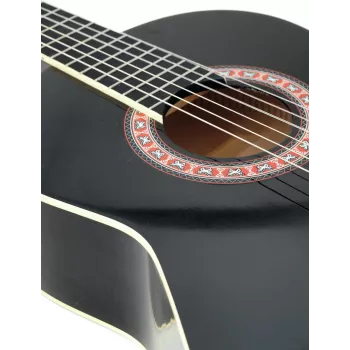 DIMAVERY AC-303 klassinen kitara, musta (26241006)