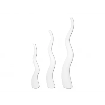 EUROPALMS design-maljakko WAVE-100, valkoinen (83011906)