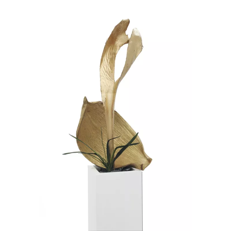 EUROPALMS kuivattu palmulehden pää, kulta, 60 cm 83502362