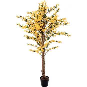 EUROPALMS tekoforsythiapuu, jossa 3 runkoa, keltainen, 150 cm 82507102