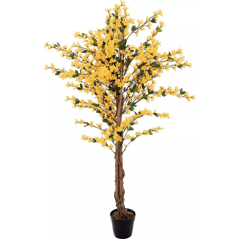EUROPALMS tekoforsythiapuu, jossa 3 runkoa, keltainen, 150 cm 82507102