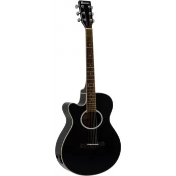 DIMAVERY AW-400 vasenkätinen dreadnought-akustinen kitara, musta 26235090