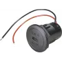 ProCar Power USB-C -asennuspistorasia PD/QC 50W 12/24V DC, ilman LEDiä 67351990