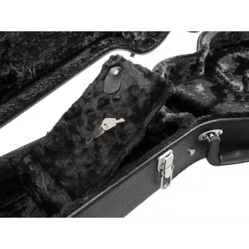 Dimavery Form-Case sähkökitaran LP-kova kotelo, musta 26341023