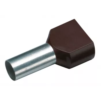 Cimco 187723 kaksoisjohdinpääteholkki 1,5 mm² osittain eristetty musta 100 kpl