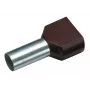 Cimco 187723 kaksoisjohdinpääteholkki 1,5 mm² osittain eristetty musta 100 kpl