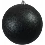 EUROPALMS koristepallo 20 cm, musta, glitter 83501278