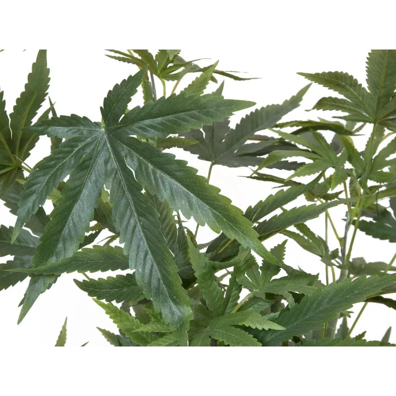 EUROPALMS keinotekoinen hamppukasvi, 120 cm, vihreä, musta ruukku 82506693