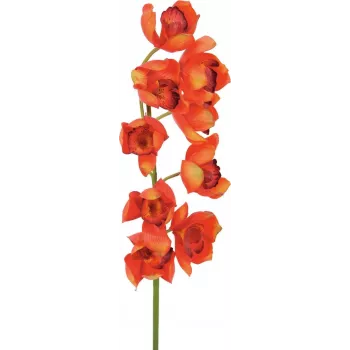 EUROPALMS Cymbidium oksa, keinotekoinen, punainen, 90 cm (82530315)