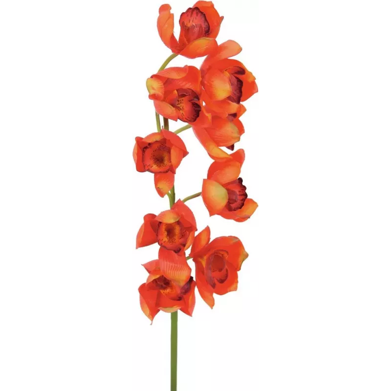EUROPALMS Cymbidium oksa, keinotekoinen, punainen, 90 cm (82530315)