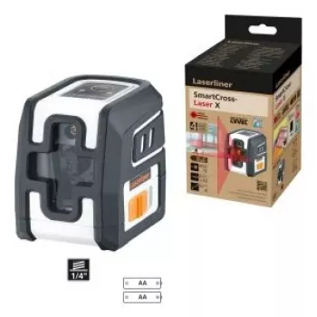 Laserliner SmartCross-Laser X ristilinjalaser itsetasautuva kantama enintään 10 m (036.735E)