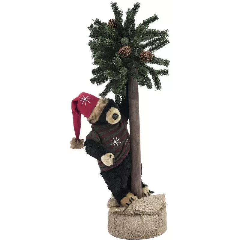 EUROPALMS joulukarhu joulukuusella, 105 cm 83314804