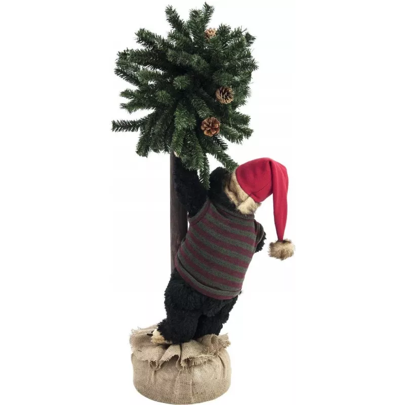 EUROPALMS joulukarhu joulukuusella, 105 cm 83314804