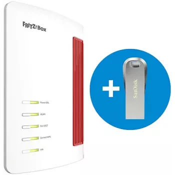 FRITZ!Box 7690 Wi-Fi 7 VDSL/ADSL-reititin 64GB SanDisk USB-asemalla 20003169