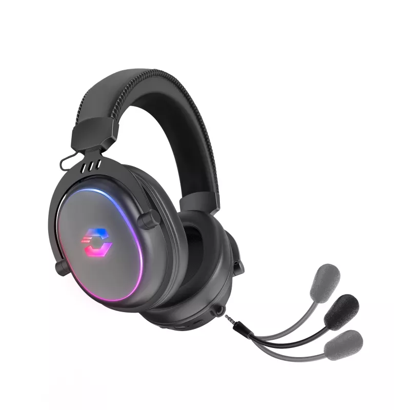 SPEEDLINK CONUX Wireless RGB stereo-pelikuulokemikrofoni – PC/PS5/PS4/Xbox Series X/S/Switch2/Switch/OLED/Lite, musta (SL-860101-BK)