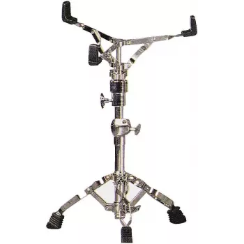 Dimavery SDS-502 pikkurumputeline, kaksinkertaisesti tuetut jalat, kromi, korkeus 470-650 mm, sopii 10-14 tuuman pikkurummuille 26032100