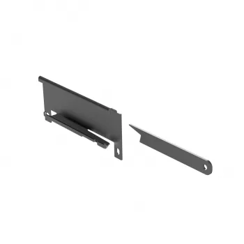 Kindermann seinäteline CablePort Desk² 60:lle, musta teräs 5002000602