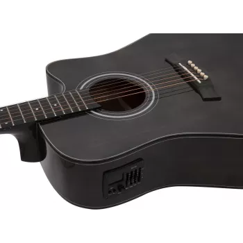 Dimavery STW-90 Dreadnought-akustiskitara, Vintage Black 26245082