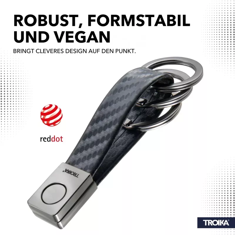 TROIKA TWISTER CARBON avaimenperä (KRG649/CB)