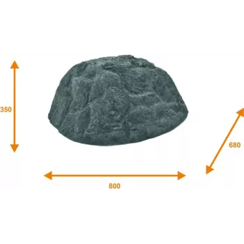 EUROPALMS koristeellinen Vulcano-kallio, lasikuitu, monivärinen 83313231