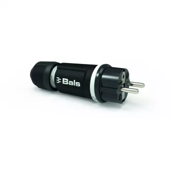 BALS 7371-1 Schuko-pistoke 16A 3p 250V IP54 musta kumi