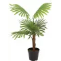 EUROPALMS viuhkopalmu tekokasvi, 88 cm, vihreä, musta ruukku 82509301