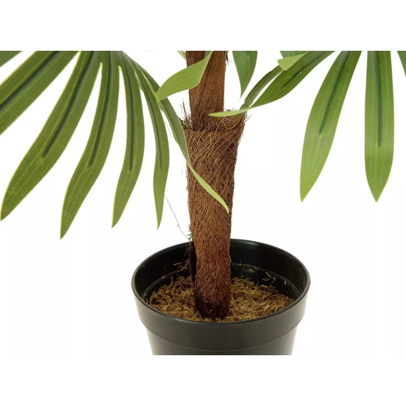 EUROPALMS viuhkopalmu tekokasvi, 88 cm, vihreä, musta ruukku 82509301
