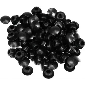 ZUBEHÖR silikoninen tiivistetulppa 8,5 mm musta, 100 kpl 60112480