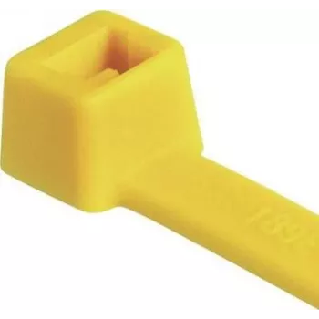 HellermannTyton T30R keltainen nippuside 150 x 3,6 mm, PA66, 100 kpl (116-01814)