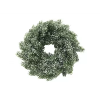 EUROPALMS lumenpeittämä PE-kuusiseppele, 45 cm 83501720