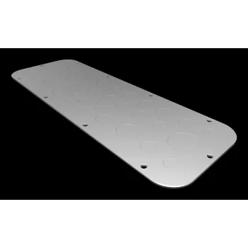 Rittal AX laippalevy koko 3, teräslevy, sinkitty, 125 x 50 mm 2573100
