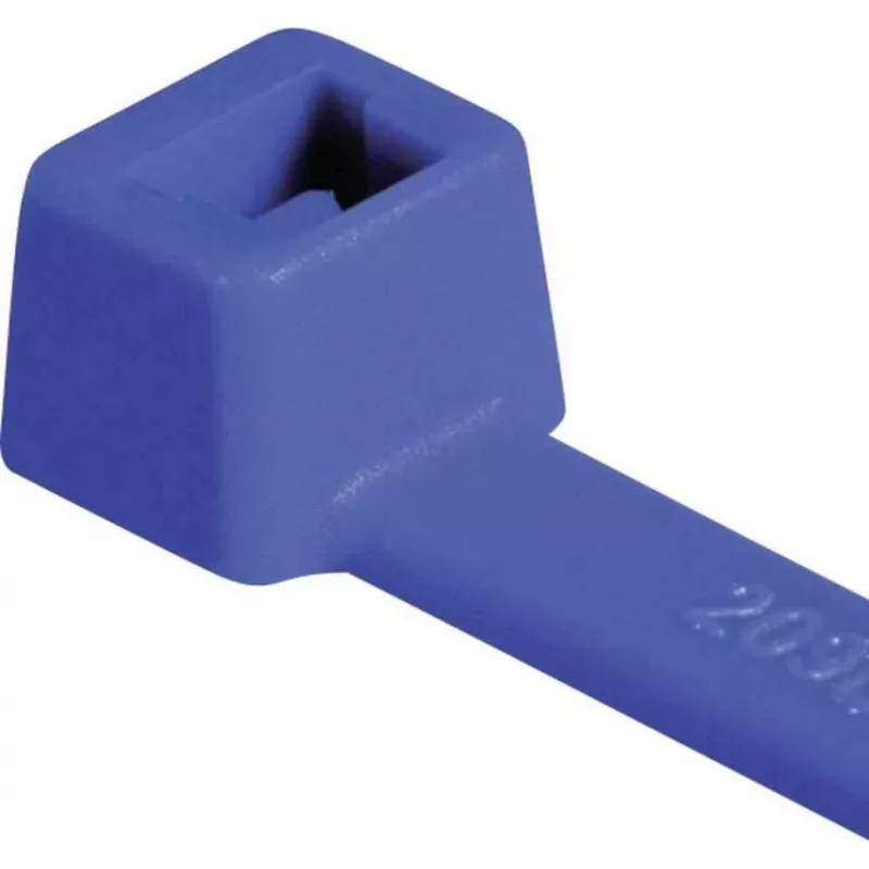 HellermannTyton T80L vakiokaapelinippuside, 390 x 4,6 mm, PA66, sininen, 100 kpl 116-05416