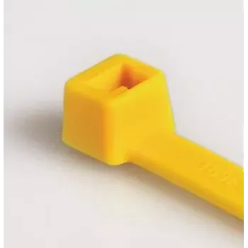 HellermannTyton T80R-N66-YE-C1 vakiokaapelinippuside, 210 x 4,6 mm, keltainen, 100 kpl 116-08014