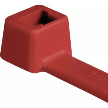 HellermannTyton T80R-N66-RD-C1 vakiokaapelinippuside, 210 mm x 4,6 mm, punainen, 100 kpl 116-08012