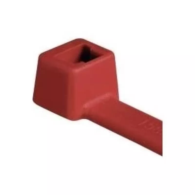 HellermannTyton T80R-N66-RD-C1 vakiokaapelinippuside, 210 mm x 4,6 mm, punainen, 100 kpl 116-08012