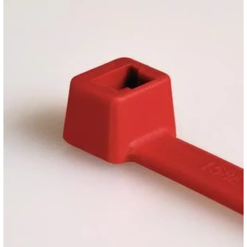 HellermannTyton T80R-N66-RD-C1 vakiokaapelinippuside, 210 mm x 4,6 mm, punainen, 100 kpl 116-08012