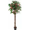 EUROPALMS kameliapensas punainen ruukussa, tekokasvi, 180cm 82507226