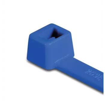 HellermannTyton T150R kaapelinippuside, sininen, PA66, 380mm x 8,8mm, 100 kpl pakkaus 116-15016