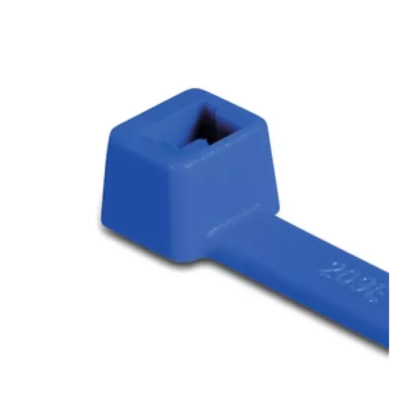 HellermannTyton T150R kaapelinippuside, sininen, PA66, 380mm x 8,8mm, 100 kpl pakkaus 116-15016