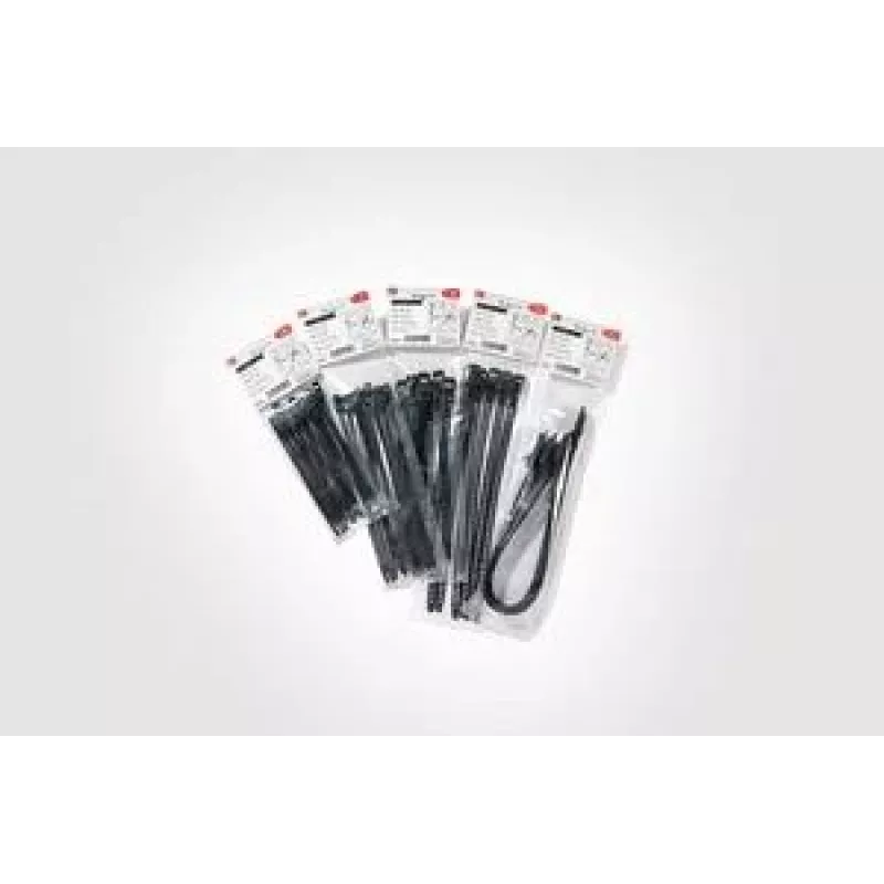 HellermannTyton SOFTFIX uudelleenkäytettävä kaapelinippuside 180mm x 7mm musta 16 kpl pakkaus (115-07190)
