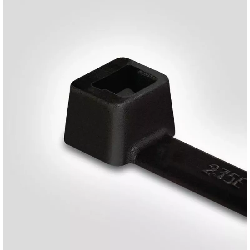 HellermannTyton T18L-HS-BK-C1 kaapeliside, polyamidi 6.6, musta, 100 mm x 2,5 mm, 100 kpl