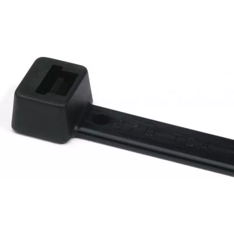 HellermannTyton T18L-HS-BK-C1 kaapeliside, polyamidi 6.6, musta, 100 mm x 2,5 mm, 100 kpl