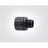 HellermannTyton HG25-S-M25 PA66 BK 10 suora liitäntä, M25 kierre, 25 mm kanava, musta