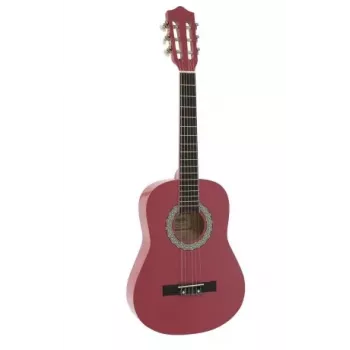 Dimavery AC-303 klassinen kitara 1/2 pinkki gig bag -laukulla