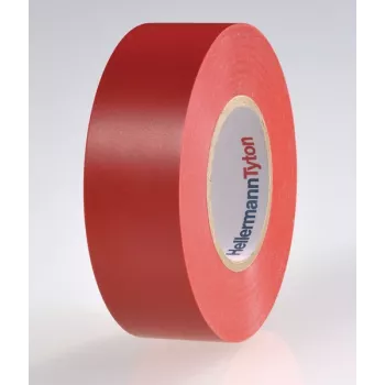 HellermannTyton HTAPE-FLEX15-25x25-PVC-RD punainen PVC sähköeristysnauha, 25 mm x 25 m, 0,15 mm paksu 710-00134