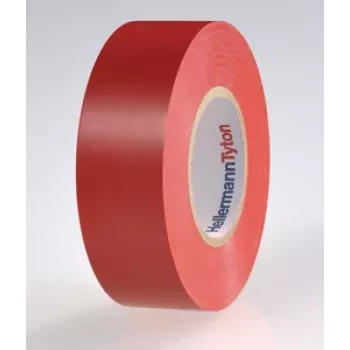 HellermannTyton HTAPE-FLEX15-25x25-PVC-RD punainen PVC sähköeristysnauha, 25 mm x 25 m, 0,15 mm paksu 710-00134