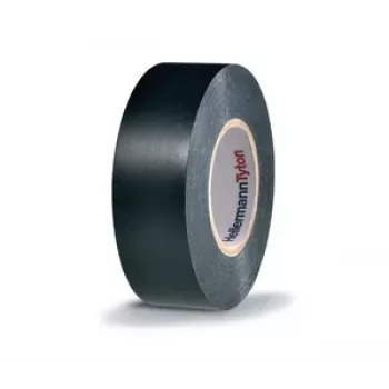 HellermannTyton HTAPE-FLEX1000+ musta PVC-sähköeristysnauha, 19 mm x 20 m, 105 °C, RoHS 710-00602