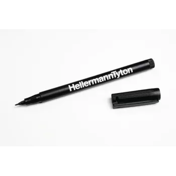 HellermannTyton 500-50820 pysyvä merkkiaine musta pyöreä kärki 2 kpl